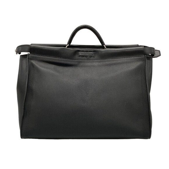 Auth FENDI Medium peekaboo iconic,Monster 7VA388 Black Leather - Business Bag - Picture 2 of 16